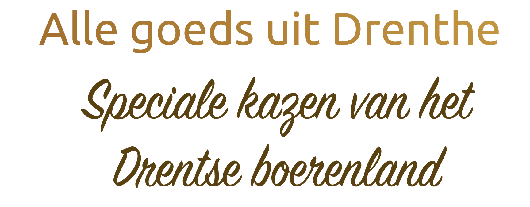 Alle goeds uit Drenthe